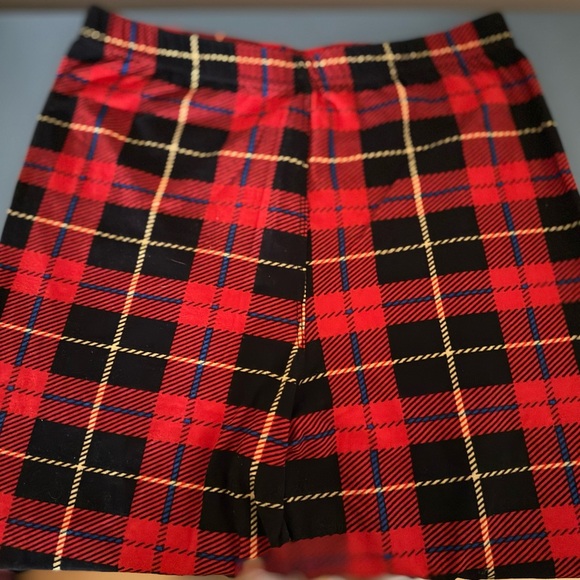 Plaid Leggings with the Print Colors Being Red, Black, Yellow, and Blue One Size - Picture 1 of 6